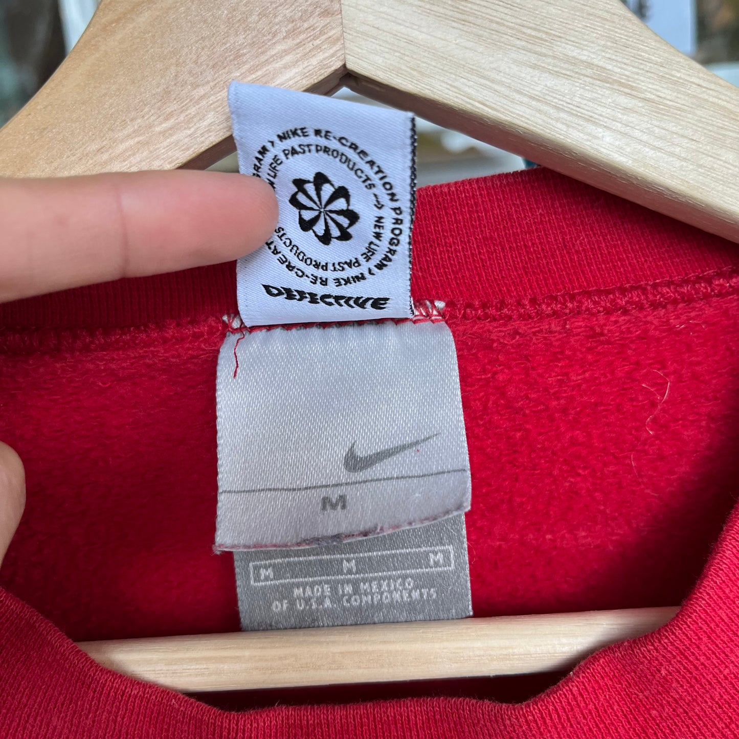 Vintage Nike “Defective” Recycled Crewneck - Size M