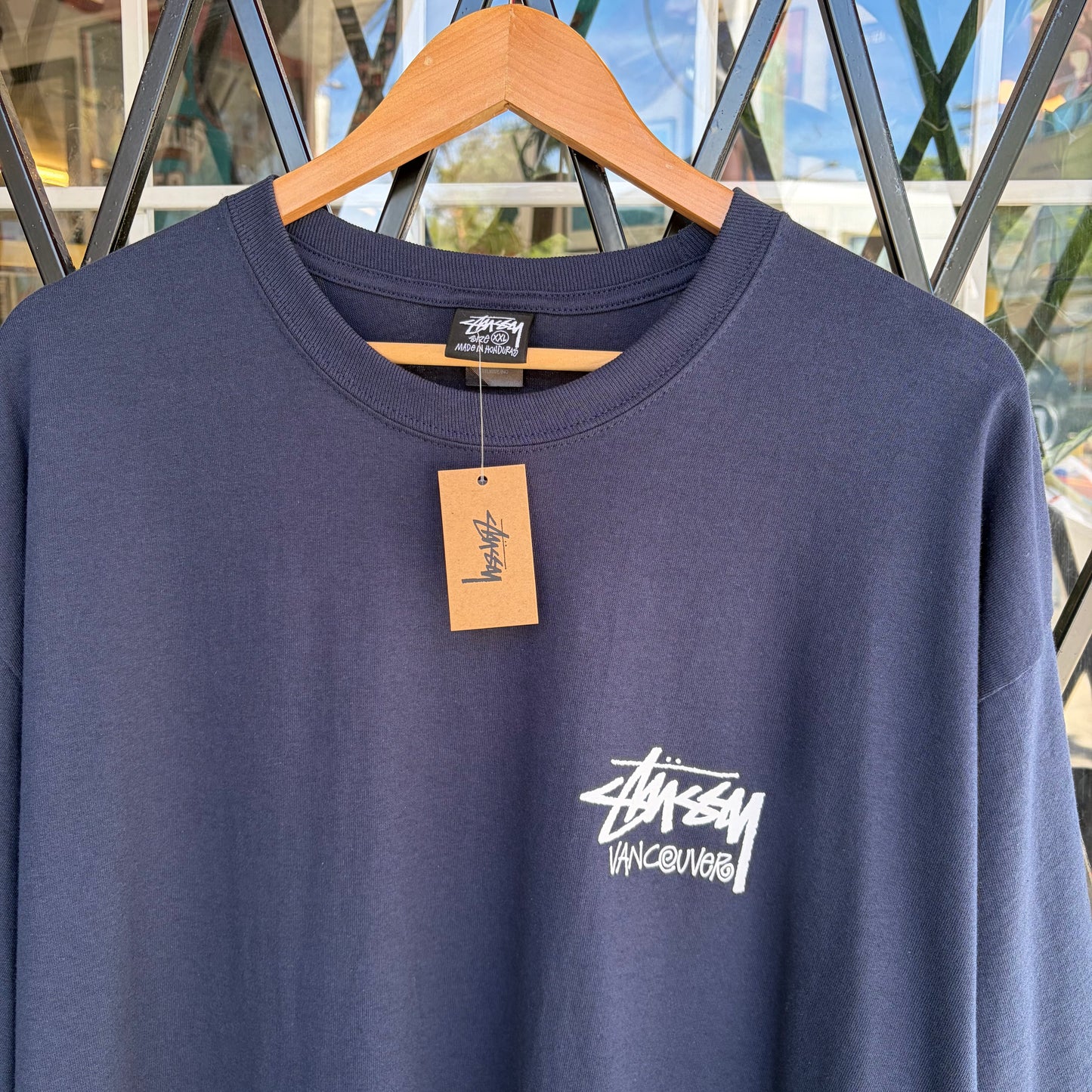 Stussy Vancouver Stock Tee Navy - Size XXL