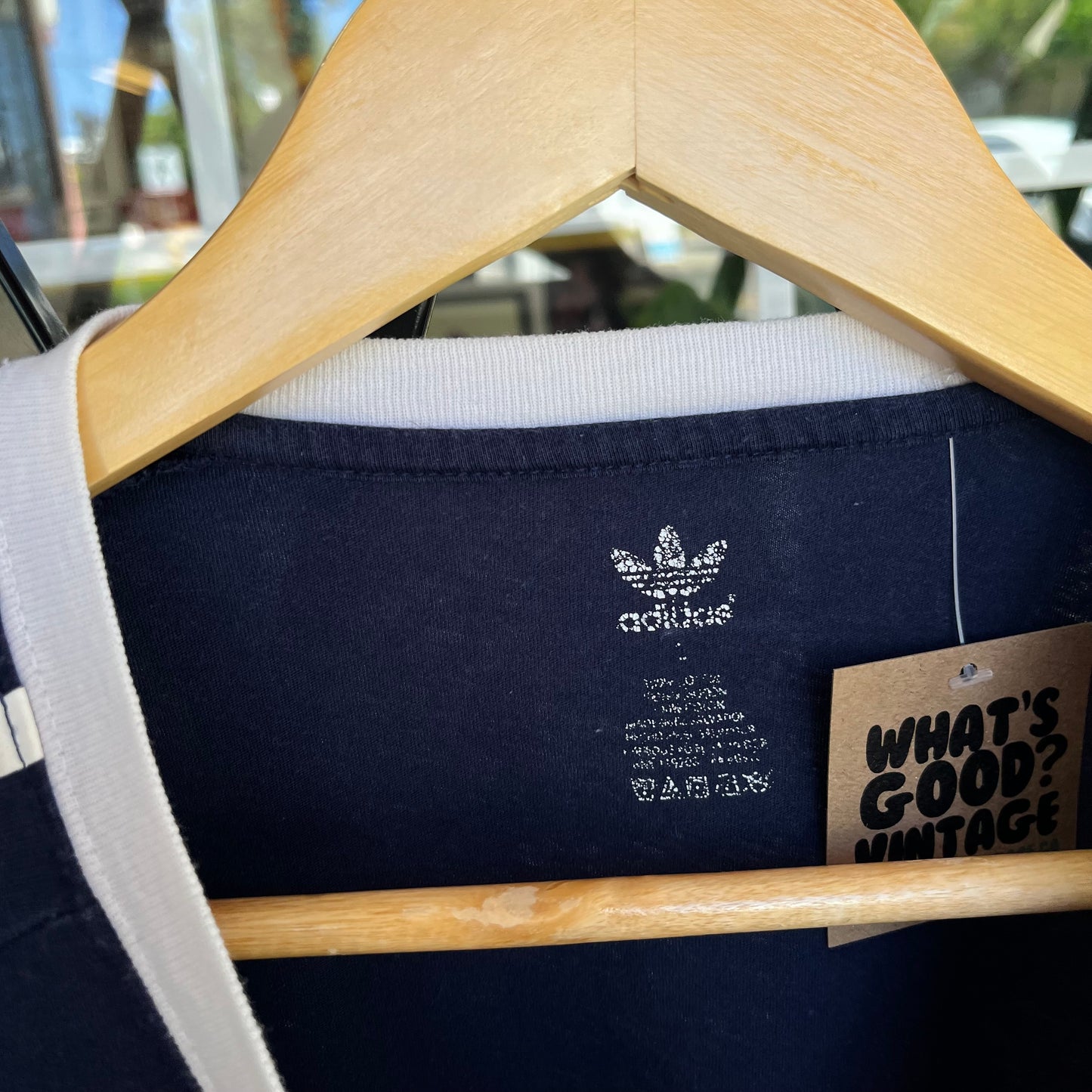 Adidas White Caps Ringer Tee - Size L
