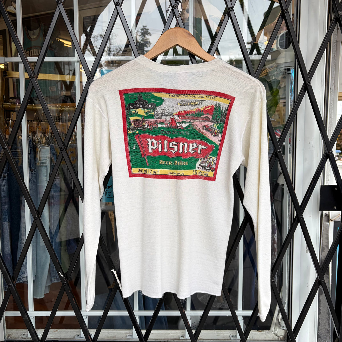 1980’s Pilsner Henley Shirt - Size M