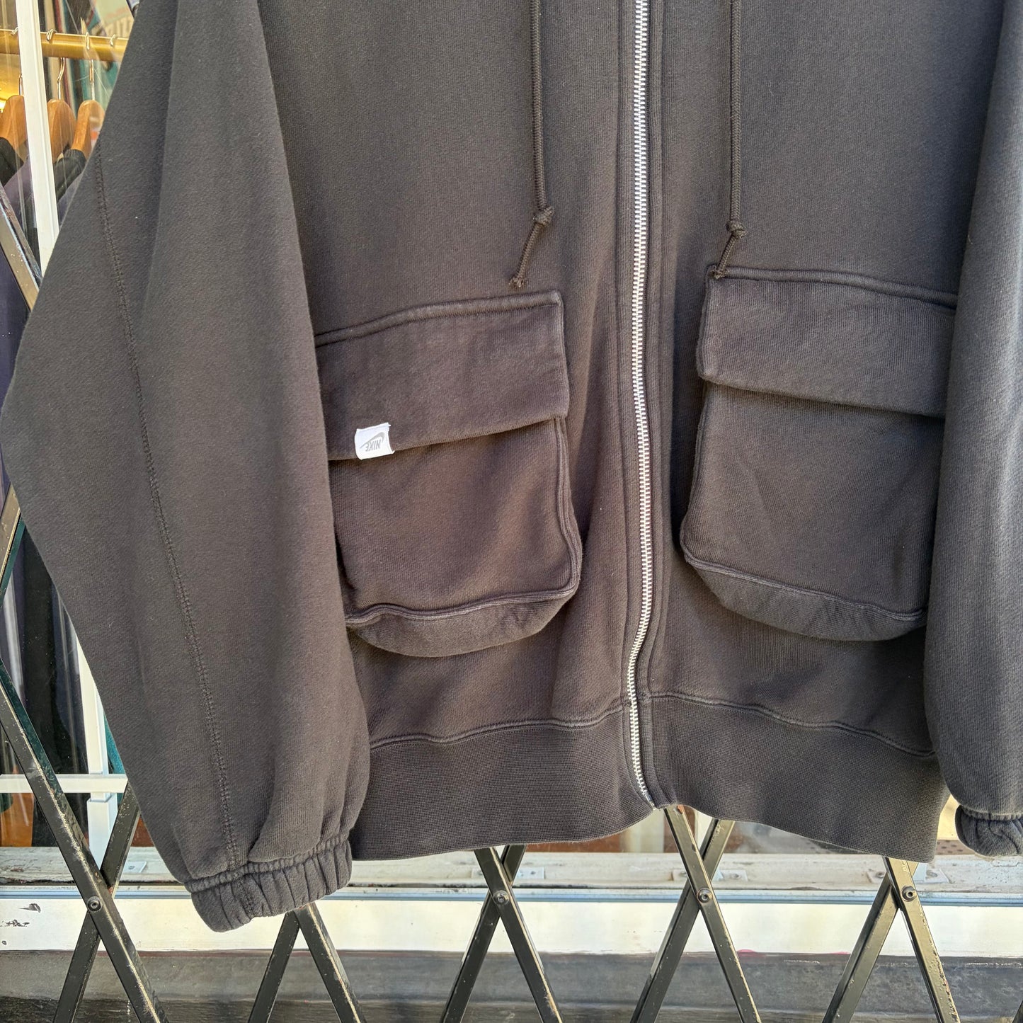 Nike Oversized Zip Up Hoodie - Size S