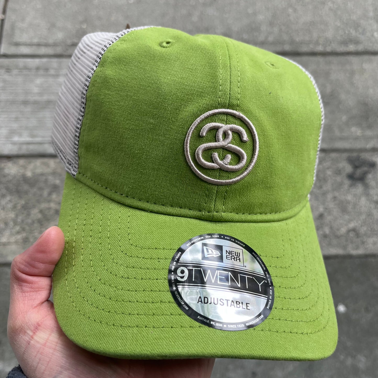 Stussy Basic Trucker Hat Lime Green
