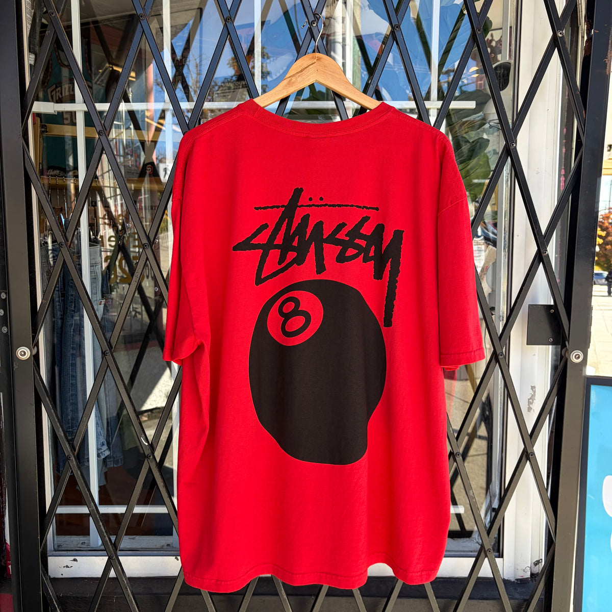 Stussy 8 Ball Tee Red - Size XXL