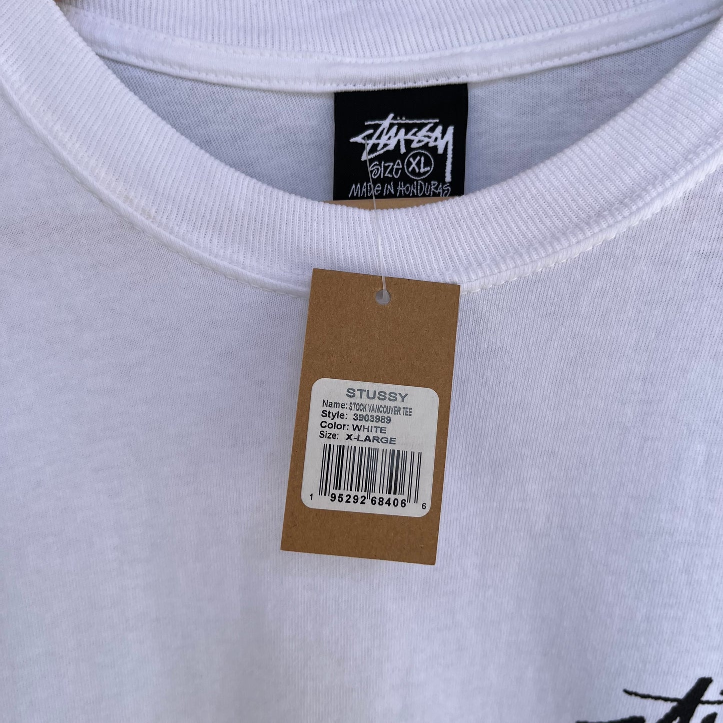 Stussy Vancouver Stock Tee White - Size XL