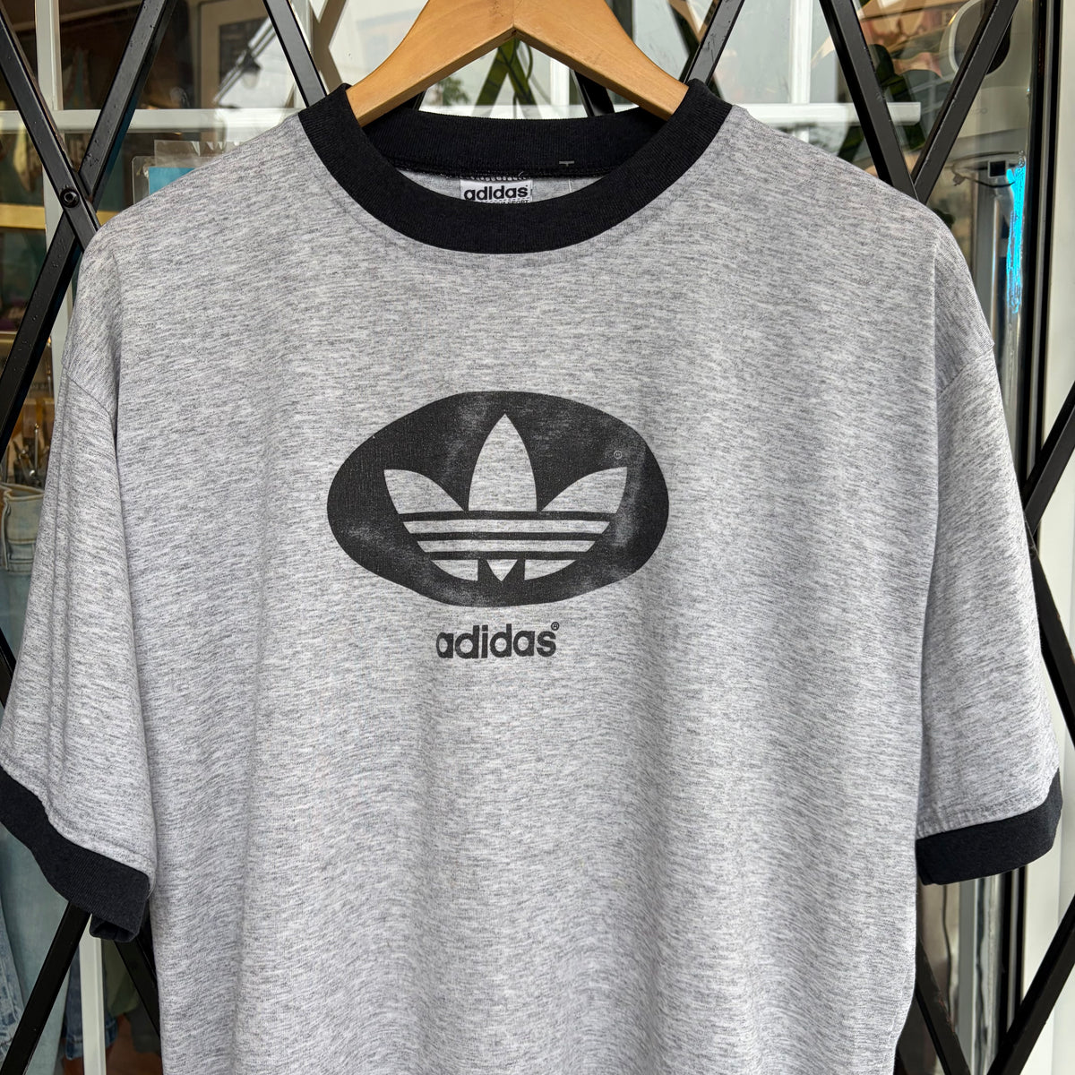 Vintage Adidas Ringer Tee - Size XL