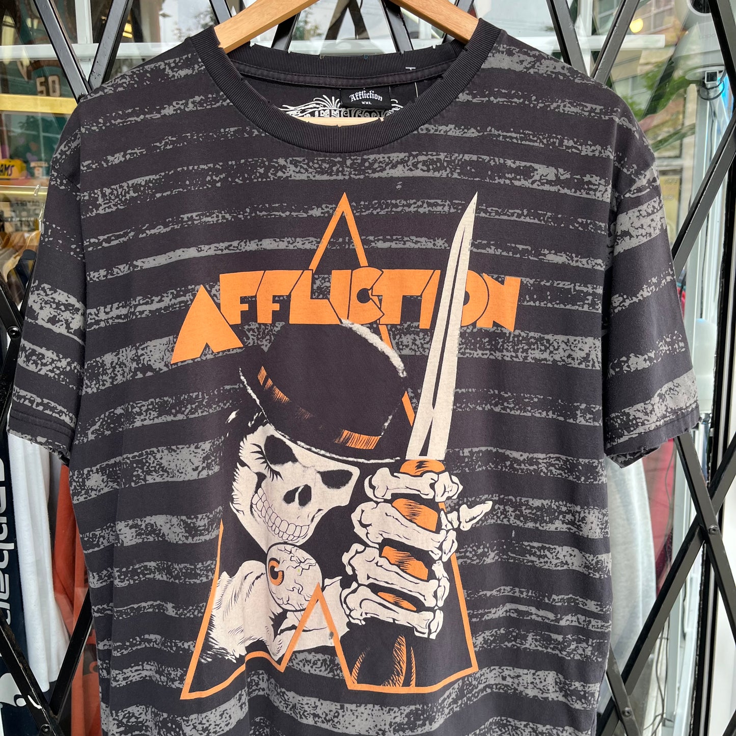Y2K Affliction x Clockwork Orange Tee - Size XXL
