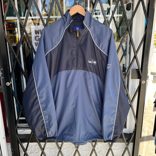 Vintage Seattle Seahawks Pullover Windbreaker - Size XL