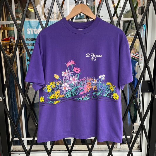 1990 Floral Souvenir Tee - Size L