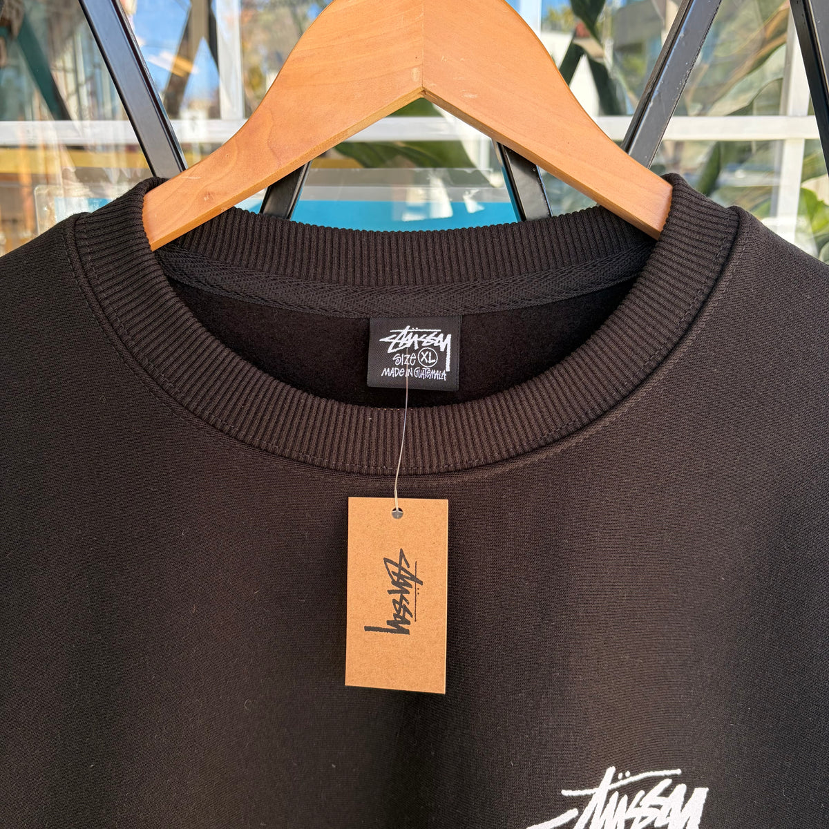 Stussy Vancouver Stock Crewneck Black - Size XL