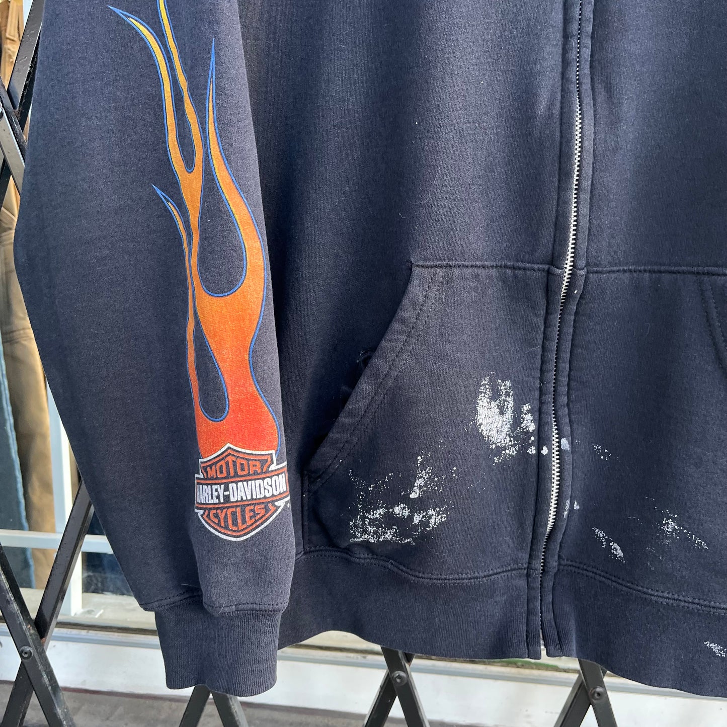 Harley Davidson Alberta Zip Up Hoodie - Size L