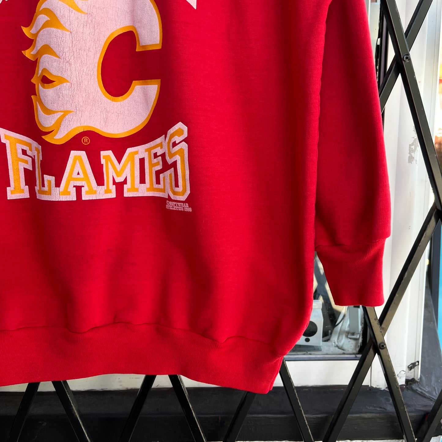 1989 Calgary Flames Crewneck - Size XL
