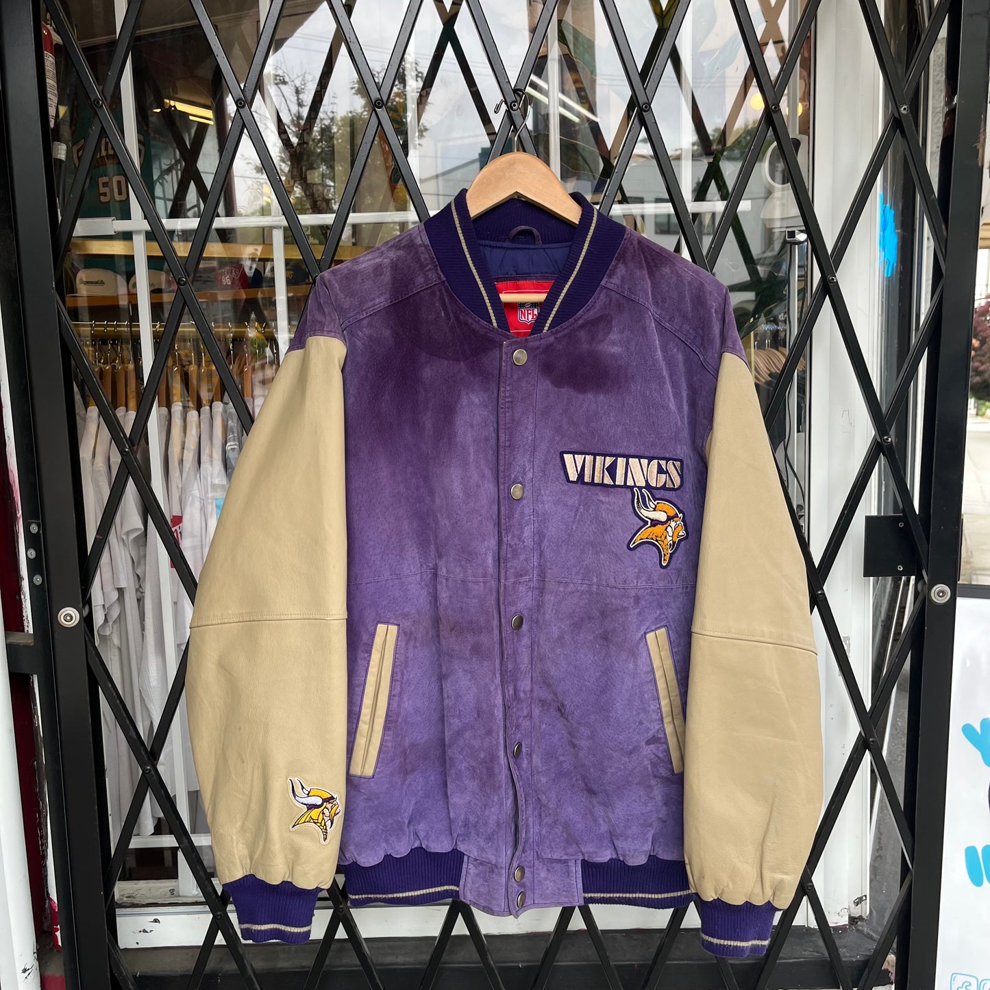 Vintage Minnesota Vikings Varsity Jacket - Size L