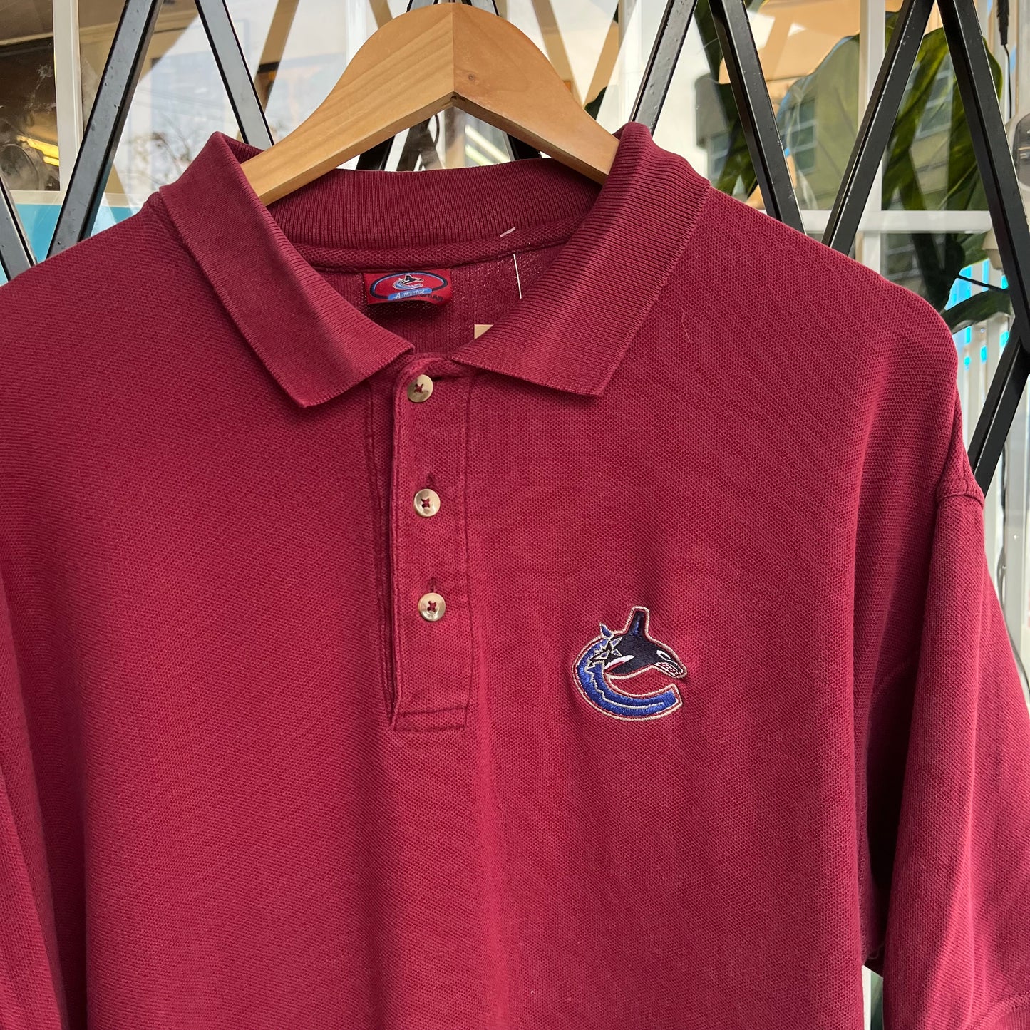 Vintage Canucks Polo Shirt - Size L