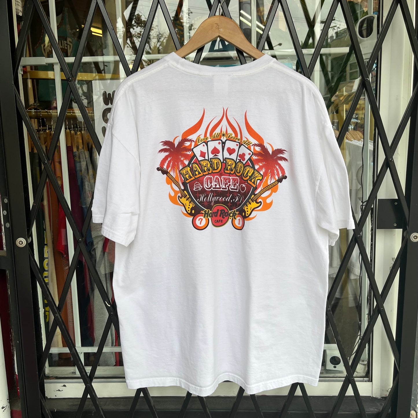 Hard Rock Cafe Hollywood Cards Tee - Size XL