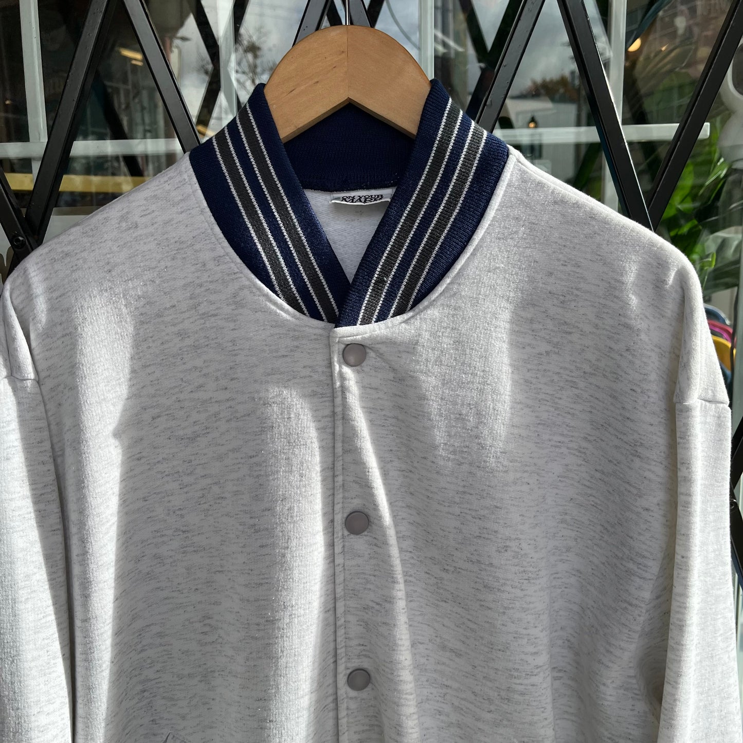 Vintage Cotton Button Up Jacket - Size L