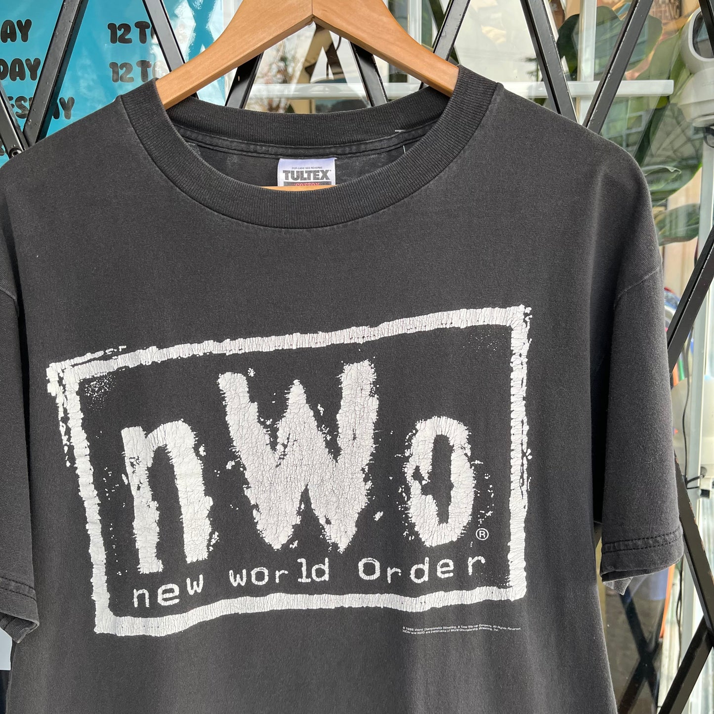 1998 WCW New World Order Wrestling Tee - Size L