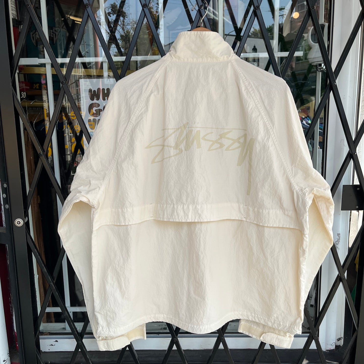 Stussy Warm Up Jacket Bone - Size L